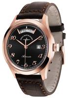 ZENO-WATCH BASEL Gentleman Big Day Ref. 6662-2834-Pgr-f1 black, -f2 silver rose gold plated automatic