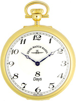 ZENO-WATCH BASEL Pocket Watch Pocket Watch Lepine Nidor 8-Days - numbers - silver gold plated Ref. BuserTU-Pgr-i2-num