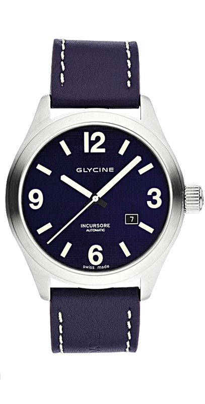 GLYCINE INCURSORE III 44mm automatic Ref. 3900.16V AUBERGINE