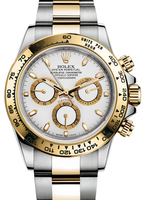 ROLEX COSMOGRAPH DAYTONA Oyster Perpetual Chronograph Ref. 116503-0001 white dial, steel and 18K yellow gold