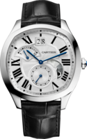 CARTIER DRIVE DE CARTIER LARGE DATE, RETROGRADE SECOND TIME ZONE, DAY/NIGHT, STEEL SILVER, REF. WSNM0005