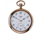 RAPPORT POCKET WATCHES OPEN FACE REF. PW83, MECHANICAL, 53MM, ROSE GOLD PLATED