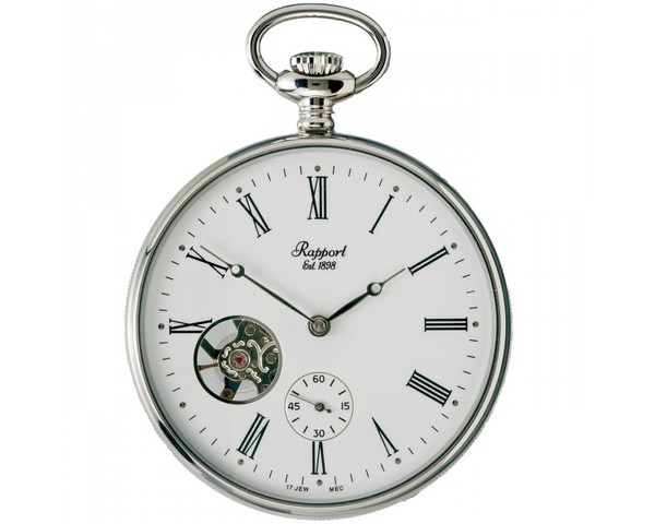 stainless steel pocket watch