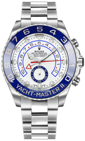 ROLEX YACHT-MASTER II Ref. 116680 904L Steel White Oyster, Cal. 4161, self-winding regatta chronograph