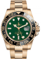 ROLEX GMT-MASTER II REF. 116718LN GREEN DIAL - 18 CT YELLOW GOLD - CAL. 3186 SELF-WINDING