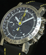 TEMPTION CHRONOGRAPH MOON PHASE (YELLOW ACCENTS) REF. CGK-204 Y - BASE CAL. VALJOUX 7751