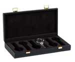 WATCH BOXES Beco Technic Ref. 324221 for 6 watches, Brown Crocodile Design Natural Leather, Luxurious IP Gold Harware