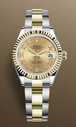 ROLEX DATEJUST LADY-DATEJUST Ref. 279173-0010 YELLOW ROLESOR CAMPAGNE DIAL SELF-WINDING CAL. 2236