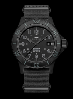 GLYCINE COMBAT SUB 42 Ref. GL0086 automatic black dial black