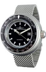 ZENO-WATCH BASEL Sport Deep Diver Black Ref. 500-i1M Diver & Tachymeter Scale. Limited Edition of 200. Cal. ETA 2824-2