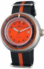 ZENO-WATCH BASEL Sport Deep Diver Orange Ref. 500-i5 Diver & Tachymeter Scale. Limited Edition of 100 Cal. ETA 2824-2