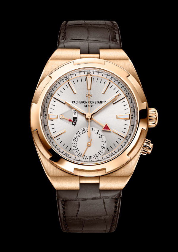 Vacheron Constantin Men's Overseas Dual Time Watch in Silver, Rose Gold, Automatic | Govberg 7900V/000R-B336