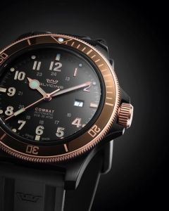 GLYCINE COMBAT SUB 46 PVD BLACK ROSE GOLD 30ATM