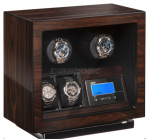 WATCH WINDERS Beco Technic BLDC watchwinder for 2 watches, #309417, walnut, black lining, adapter included