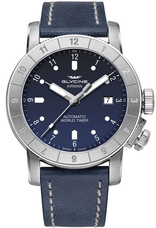 Glycine airman discount automatic world timer