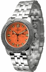 ZENO-WATCH BASEL Hercules Quartz Chronograph Big Date Orange Ref. 3654Q-a5M (Ronda 5040.B)