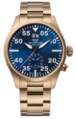 GLYCINE AIRPILOT Dual Time GL0368 Men's Quartz Watch - 44mm