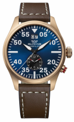 GLYCINE AIRPILOT Dual Time GL0369 Men's Quartz Watch - 44mm