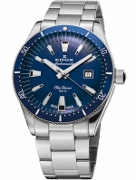 EDOX SKYDIVER DATE AUTOMATIC LIMITED EDITION (600) REF. 80126-3BUM-BUIN 30ATM STEEL BLUE
