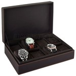 WATCH BOXES Beco Technic Garrett 8 - genuine leather case for 8 timepieces, dark brown - Ref. 324151