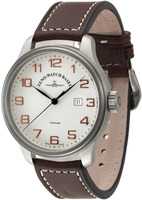 ZENO-WATCH BASEL Oversized (OS) retro Automatic Ref. 8554-f2 retro white, 8554-e2 silver white