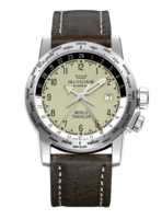 GLYCINE AIRMAN World Traveler Ref. 3939.15.LB7BF Beige, 3939.18.LB8B Blue Degrade, 3939.19.LB9B Black