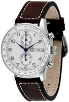 ZENO-WATCH BASEL X-Large Retro Chrono Bicompax Ref. P557BVD-e2 white, P557BVD-c1 black/copper