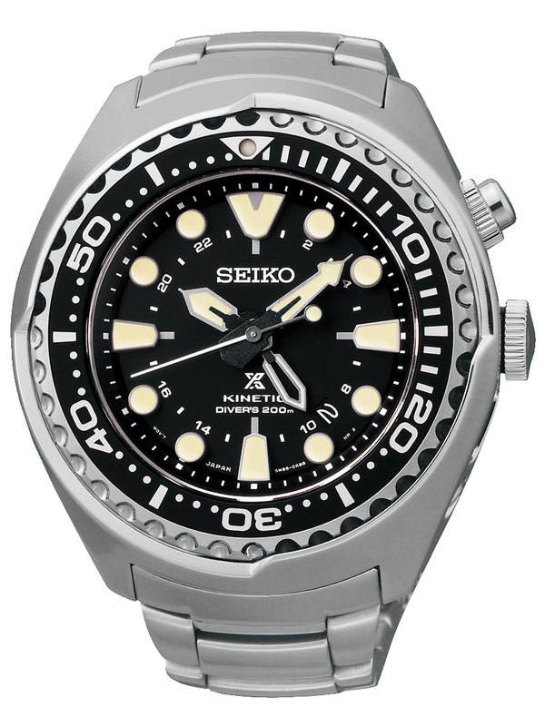 TECHNOLOGY BRANDS SEIKO Ref. SUN019P1 Prospex Kinetic Diver's GMT 200M 48mm  - Swiss made watches - SwissTime