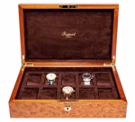 WATCH BOXES Rapport London Est. 1898 L275 10 WATCH COLLECTOR BURR WALNUT