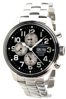 ZENO-WATCH BASEL Oversized (OS) pilot Chronograph Day-Date Ref. 8557TVDD-b1M