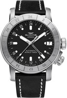 GLYCINE AIRMAN 46 Ref. GL0059 GMT automatic steel black, 3 time zones