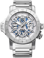 GLYCINE AIRMAN AIRFIGHTER Chronograph Skeleton Blue Ref. GL0053