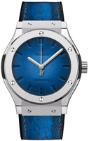 HUBLOT CLASSIC FUSION BERLUTI BLUE TITANIUM 45MM REF. 511.NX.050B.VR.BER16 LTD/500 EDITION