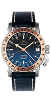 GLYCINE AIRMAN 17 Royal  Ref. 3865.38-LB8  bicolor: steel + 18K 5N red gold ring Self-Winding Caliber ETA A07.171