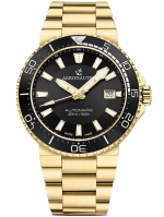 AERONAUTEC Sports Diver Automatic Ref. ANT-44086-05 all steel IP Gold black 43MM 20ATM