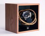 WATCH WINDERS Bernard Favre Modulor - Walnut - Rose Gold Rings - 118302900 (Modular Winder Unit Incl. Wall Mount)