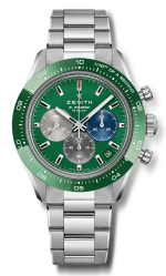 ZENITH CHRONOMASTER SPORT REF. 03.3119.3600/56.M3100 STEEL GREEN CERAMIC EL PRIMERO 3600