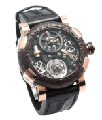 ROMAIN JEROME STEAMPUNK Titanic DNA Black Chrono Tourbillon in Rose Gold Ref. RJ.T.TO.CH.002.01RG LTD/25