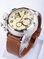 U-BOAT Chimera 48 mm - solid 925 silver case - Ref. 7107 (beige dial) - individually numbered